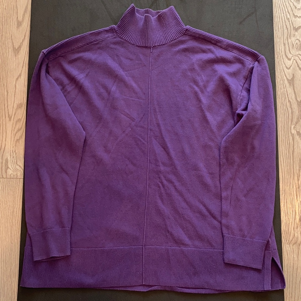 Karen Scott Turtleneck Sweater in Deep Purple